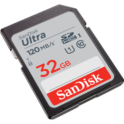 SanDisk ultra 32GB Speed Up To 100MB/s Ultra UHS-I SDHC Memory Card