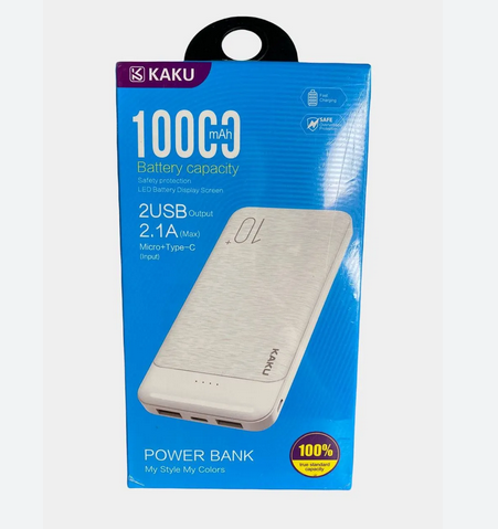 KAKU 10000 mah power bank charging mobile phone