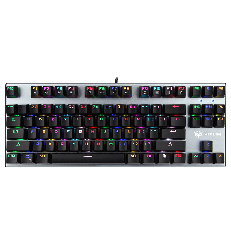 MEETION MT-MK04 RGB 87 Keys Mechanical Gaming Keyboard Wired USB Gaming Keyboard