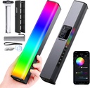 NEEWER RGB1 LED Video Light Stick, Touch Bar & APP Control, Magnetic Handheld Photography Light, Dimmable 3200K~5600K CRI98+ Full-Color LED Light with 6400mAh Built-in Battery, 17 Light Scenes (10101412)