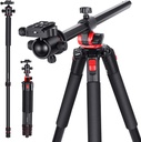 EEWER 79 inch Camera Tripod Monopod Aluminum with 360° Rotatable Center Column and Arca Type QR Plate Ball Head, Bag for DSLR Camera Video Camcorder Travel and Work, Load up to 33 pounds (10097262)