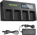 Neewer 4-Channel NP-F Battery Charger with LCD Screen & Power Adapter, Compatible with Sony Camcorder Li-ion Batteries (10100458)