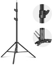 NEEWER Upgraded 190cm Photography Light Stand, Spring Loaded Collapsible Metal Tripod Stand with 1/4" Screw&Stronger Tube Joints for Strobe Softbox LED Light Ring Light, Max Load:6.5kg (10100156)