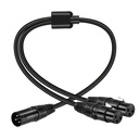 Neewer Cable 1 XLR Male - 2 XLR Female 30cm  (40100292)