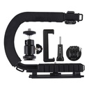 PULUZ PU3006 حامل يدوي محمول على شكل حرف C لتصوير كاميرات DSLR