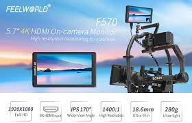 FeelWorld F570 5.7" IPS 4K HDMI On-Camera Monitor