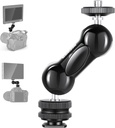 Neewer Cool Ballhead Multi-Function Double Ball Head with Cold Shoe Mount and 1/4" Screw for DSLR Cameras, Camcorders, Camera Cage, Monitor, LED Light, Load up to 2.2lb/1kg — ST13