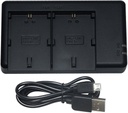 LP-E6 USB dual charger for Canon camera batteries