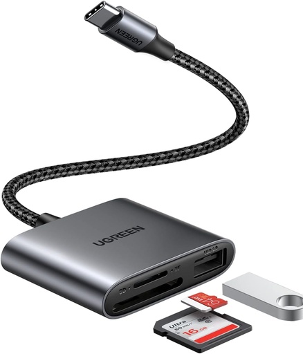 قارئ بطاقات SD بمنفذ USB-C ( 3 في 1 ) UGREEN 80798