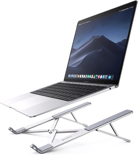 UGREEN 40289 - Laptop Stand for Desk Adjustable, Portable Aluminium Laptop Riser for Desk with Carry Bag, Folding Stand for 8-17.3 inch