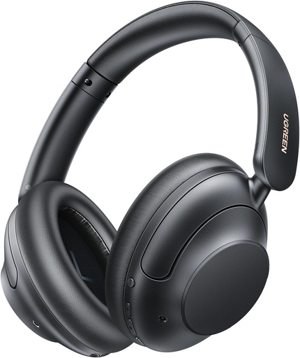 يوجرين 25255 - سماعات الرأس UGREEN HiTune Max5 بخاصية إلغاء الضوضاء الهجينة النشطة - لون أسود