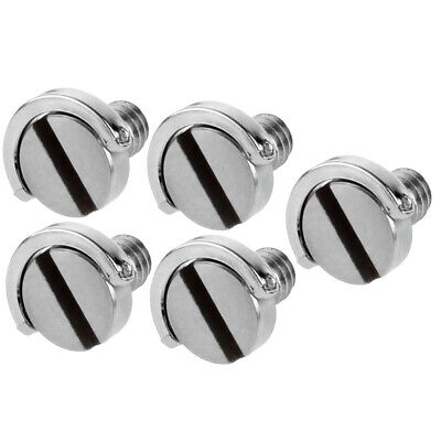 Neewer 5 Pack D Shaft D-ring 1/4'' Mounting Screw Shaft for Tripod or QR Plate 10100206
