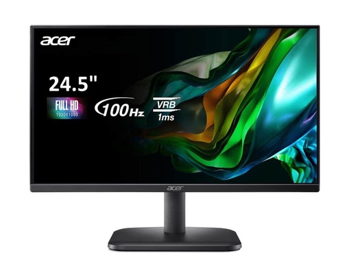 Acer 24.5” EK1 Monitor | FHD IPS Display | 100hz | 1 ms | – EK251Q E