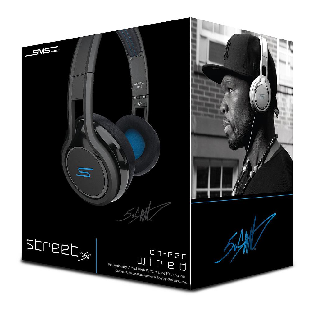 SMS Audio STREET by 50 Cent Wired On-Ear Headphones SMS Audio STREET by 50 Cent Wired On-Ear Headphones