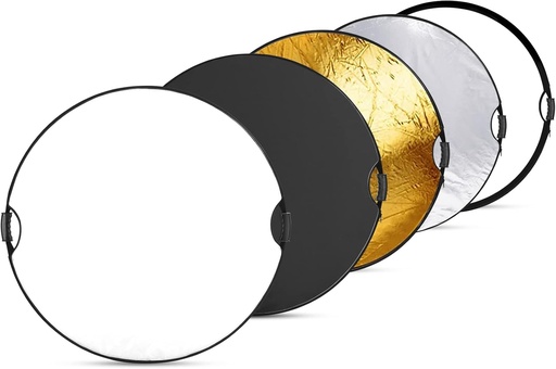 NEEWER 110cm Light Reflector with Handle Grip with 3/8" Thread, 5 in 1 10102088