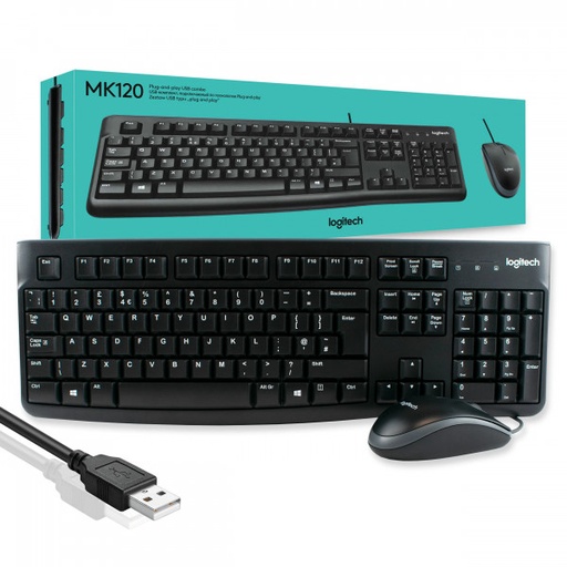 Logitech MK120 USB Keyboard and Mouse Combo