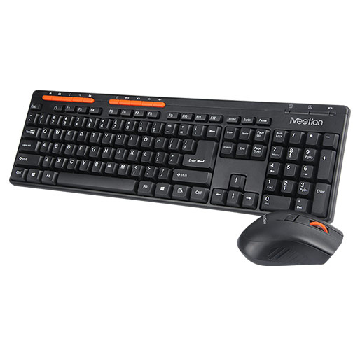 Meetion Tech-4100 2.4G Wireless Keyboard and Mouse Combo Black  US+AR