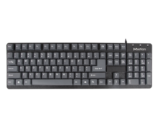 Meetion Tech MT-K202 USB Corded Keyboard Grey