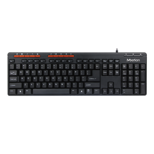 Meetion Tech MT-K600M USB Corded Multimedia Keyboard