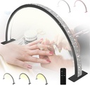 48W Professional Desktop Arch Ring Led Light Half moon