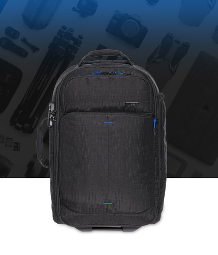 حقيبة بعجلات Benro Reflection Trolley 1000 – باللون الأسود، مزودة بعجلتين، موديل RFT1000BLK