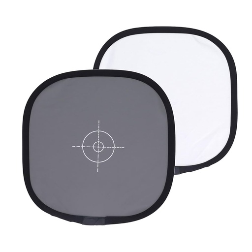 [3123099752265] 30cm Double Sided Focus Board 18% Exposure Gray Reflectance Reflector Foldable White Balance Card for Photography Accessories