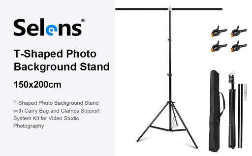 Selens T Type Background Stand 150*200cm / PVC Chroma Stand