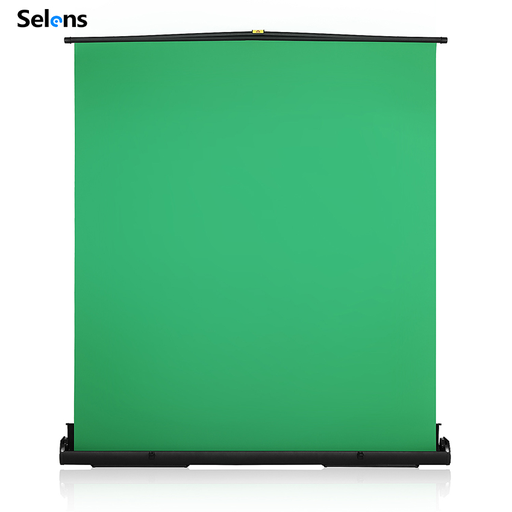 Screen Chromakey Selens Green Screen Chroma Background Portable 200cm Height Collapsible Pull-up Style