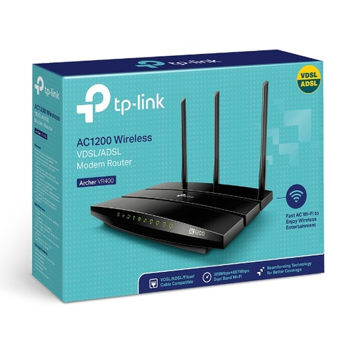 راوتر مودم AC1200 لاسلكي VDSL/ADSL Archer VR400