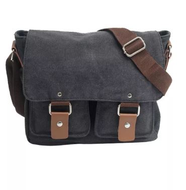 Selens Camera Canvas Shoulder Bag Black, Camel