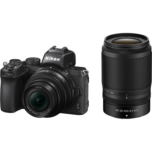 Nikon Z 50 Mirrorless, 16-50mm + 50-250mm