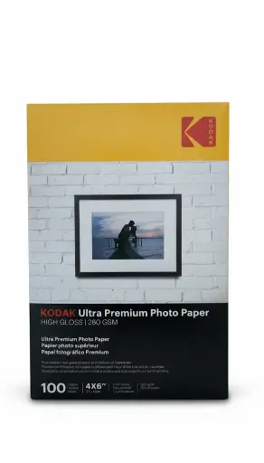 ورق طباعة كوداك Ultra Premium لامع 10x15 سم بوزن 280 جم – 100 ورقة