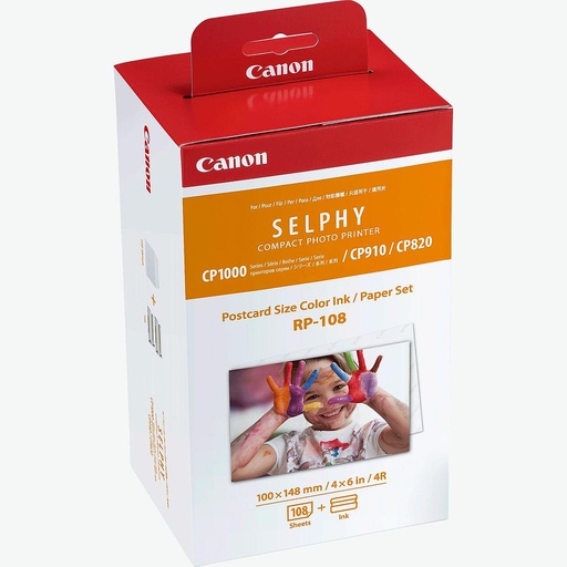 Canon RP-108 Color Ink and Paper Set For CP1300