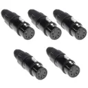 XLR connector 5-pin female DMX