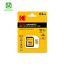 KODAK Original Micro SD Card 64GB UHS-I U3 A1 V30 High Speed Memory Card with Adapter 