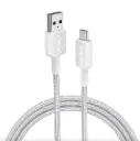 Anker 322 USB-A to USB-C Cable 90cm Nylon Braided White 