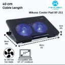 LAPTOP COOLER PAD 2FAN MIKUSO NCP 211 