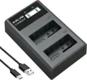 LP-E8 Dual LCD Smart Battery Charger