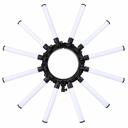 HD-180X Professional 180W Bi-Color 12-Arm LED Star Light for Photography & Video