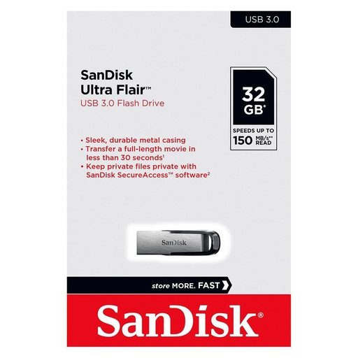 SanDisk 32GB Z73 Ultra Flair USB 3.0 Flash Drive