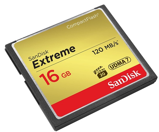 Sandisk 16GB Extreme CF memory card -  120MB/s 800x UDMA 7 