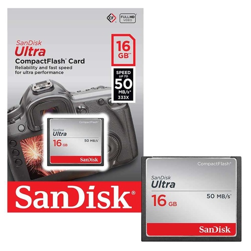 Sandisk 16GB Ultra CF memory card -  50MB/s 333x