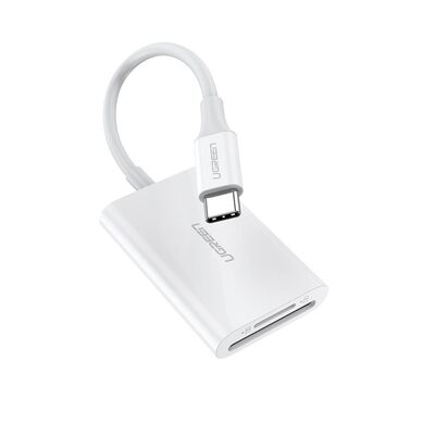 UGREEN 60724 - CARD READER, USB-C TO SD, TF, CM265, WHITE
