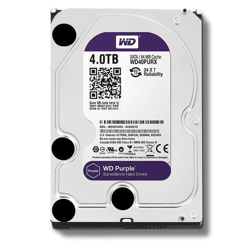 WD Western Digital Purple 4TB CCTV Hard Drive 