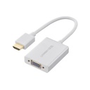 Ugreen model: 40212 HDMI to VGA+3.5MM Audio+Micro USB converter silver