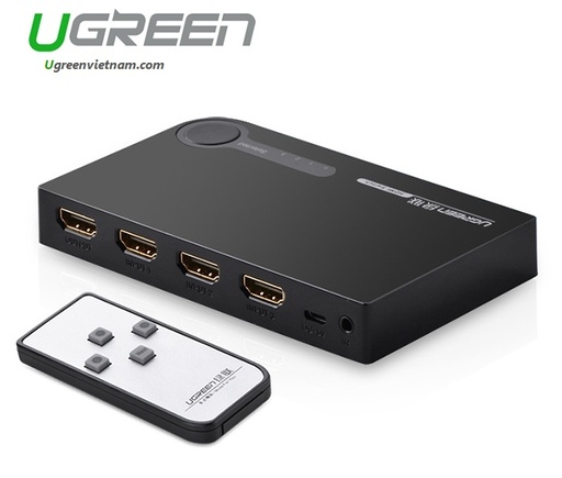 Ugreen model: 40234 HDMI Splitter 3 Input 1 Output 4K HD Switcher for PC Laptop XBOX 360 PS3 PS4 Nintendo Switch HDMI Adapter 