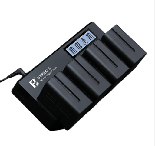 FB Battery Charger 4 Pack NP-F970 Batteries