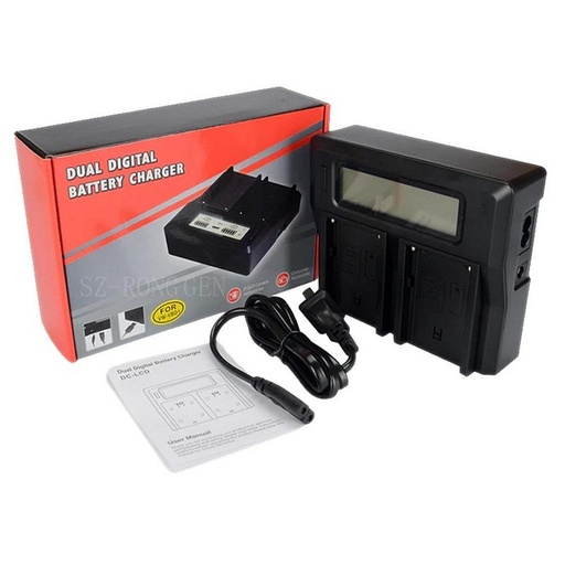 Dual Digital Battery Charger Sony Batteries f550 / f970