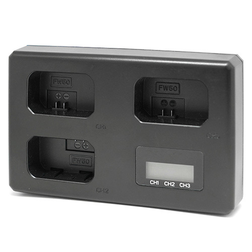 Sony NP-FW50 Charger for 3 batteries