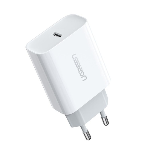 Ugreen Model:60450/CD137 USB-C 20W PD Charger for iphone quick charge white